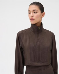 Oroton - Half Placket Zip Shirt