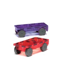 Magna-Tiles - MAGNA-TILES - Cars - 2 Piece Expansion Set - Purple & Red