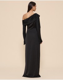 CHANCERY - Manar Asymmetric Draped Shoulder Dress