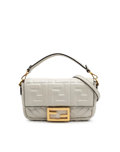 Pre-Loved by Azura Reborn - Pre-Loved Mini Zucca Embossed Leather Baguette Satchel