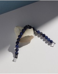 Najo - Atlas 6mm Sodalite & Steel Bracelet