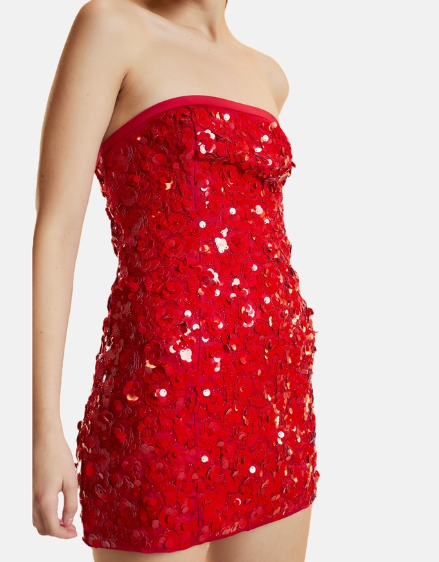 Cynthia Rowley - Strapless Sequin Mini Dress