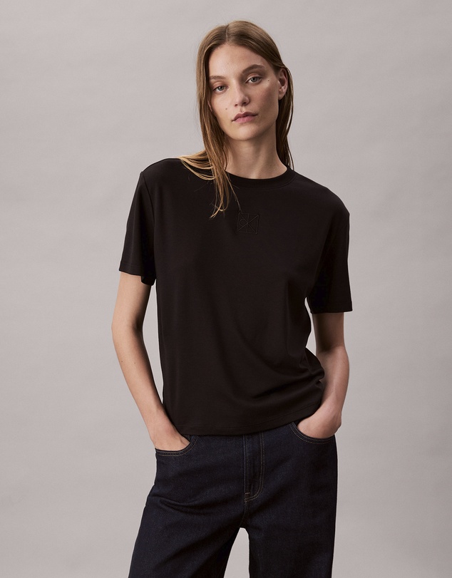 Calvin Klein - Supima Cotton Emblem Logo Graphic Classic T-Shirt