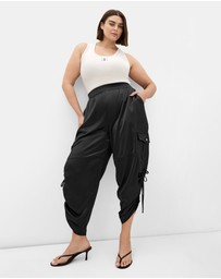 City Chic - Cargo Castle Satin Pant
