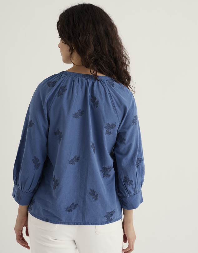Seasalt - Seasalt Cornwall Blue Moor Grass A-Line Shirt