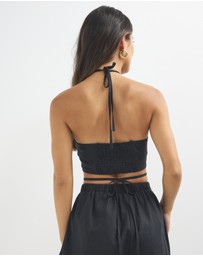 Dazie - Playful Ties Halter Top
