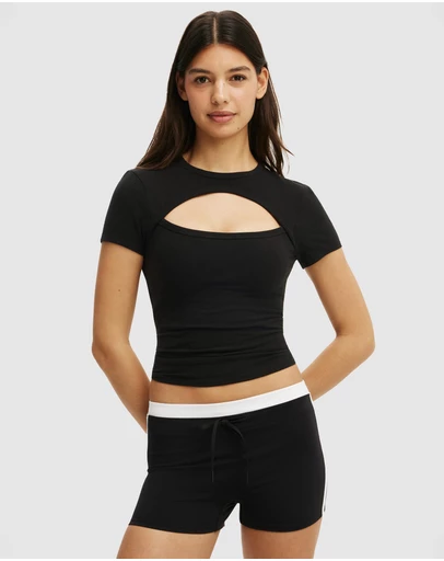 Cotton On Body Active - Active Keyhole Fitted T-Shirt