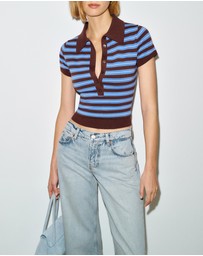 Reformation - Bentley Cotton Polo Sweater