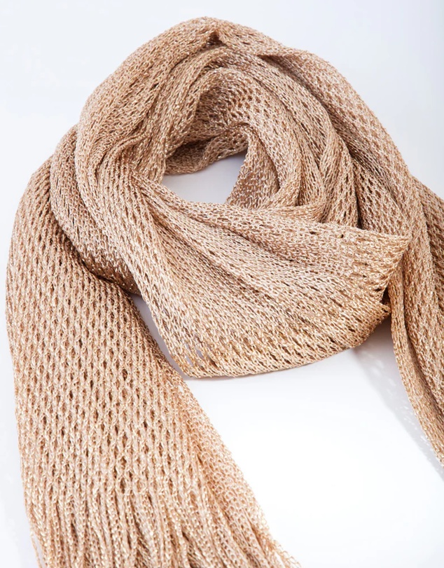 Lovisa - Gold Long Drape Scarf