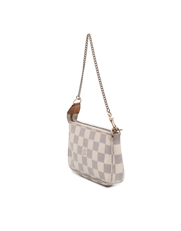 Pre-Loved by Azura Reborn - Pre-Loved Damier Azur Mini Pochette Accessoires