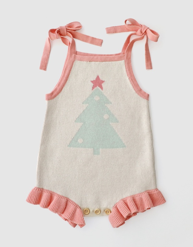 WITH LOVE FOR KIDS - Frills Knitted Romper - Babies