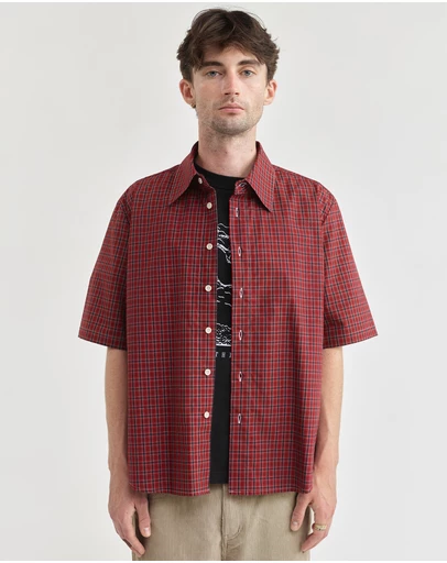 PSEUSHI - SS Tartan Typewriter Shirt