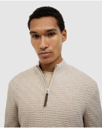 Politix - Barker Quarter Zip Knit