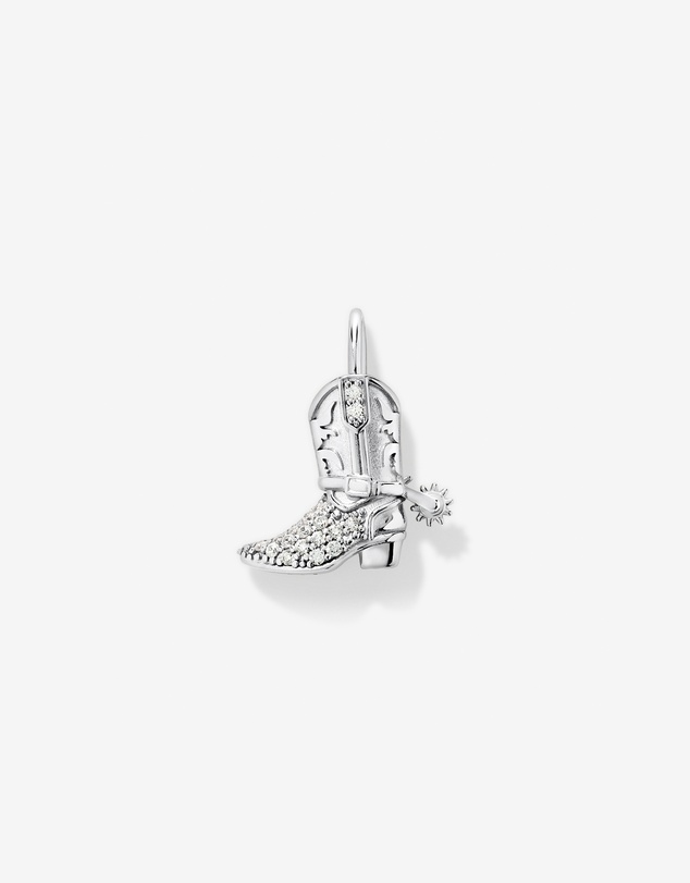 Michael Hill - Cowboy Boot Pendant in Sterling Silver with Cubic Zirconia