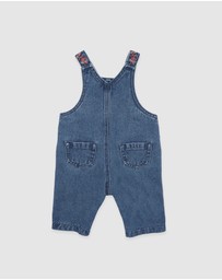 Fox & Finch - Wild Garden Emb Denim Overalls
