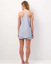Wanderluxe Sleepwear - Blue Moon Camisole Boxer Set