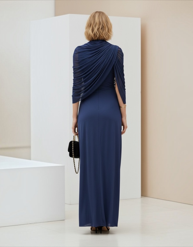 Mossée - Ella Drape Front Maxi Dress
