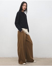 M.N.G - Pleated Wide Leg Trousers
