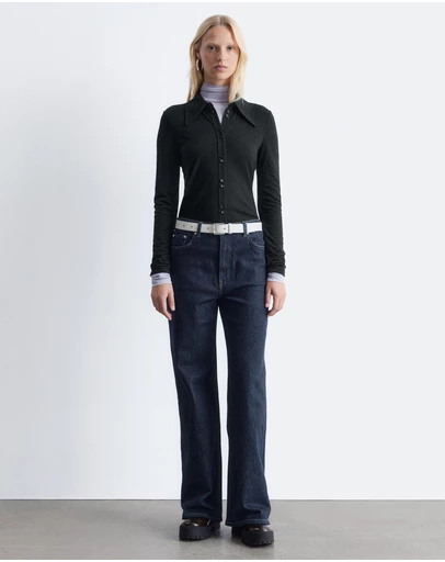 & Other Stories - Pointed-Collar Jersey Shirt