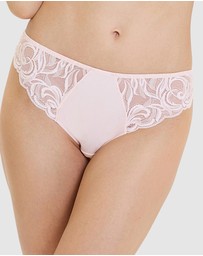 Sans Complexe - Carla Satin Microfibre & Lace Bikini Brief