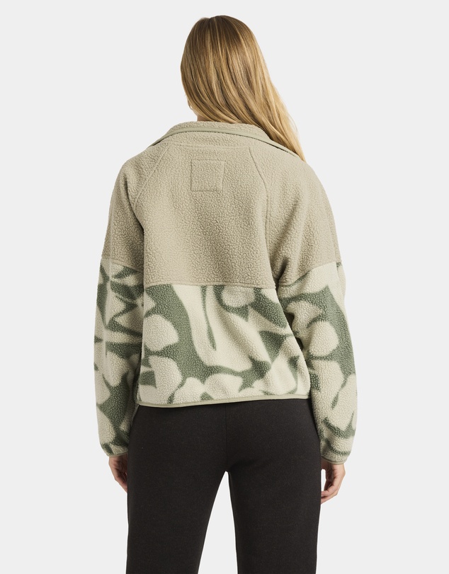 Billabong - Womens Popoyo Snap Up Fleece Jacket
