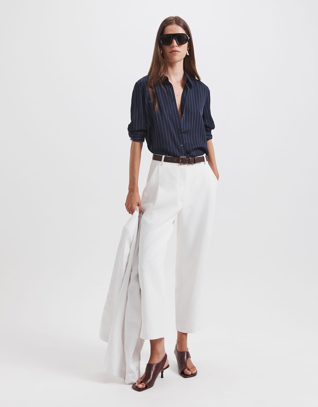 SABA - Polly Pinstripe Silk Shirt