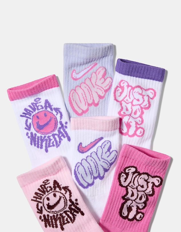 Nike - Kids Cushioned Crew Socks 6 Pairs
