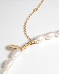 Lovisa - Gold Plated Necklace with Freshwater Pearls