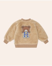 Huxbaby - Varsity Hux Fur Jacket - Babies-Kids