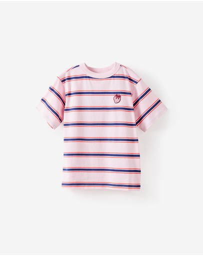 TEA PARTY PINKDENIM NAVYCORAL RED