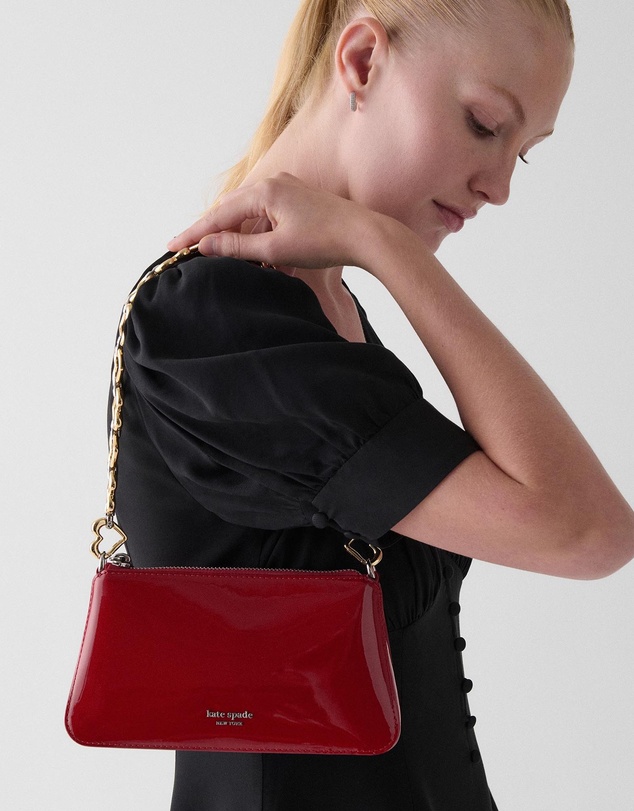 Kate Spade - Grace Patent Leather Heart Pochette