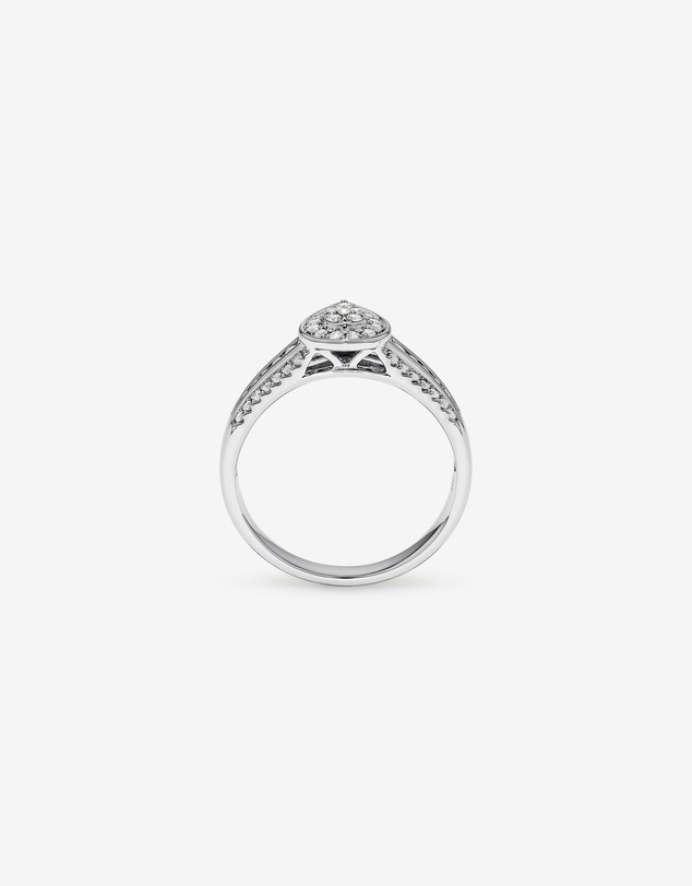 Michael Hill - 0.35 Carat TW Pear-Shaped Diamond Cluster Ring in Sterling Silver