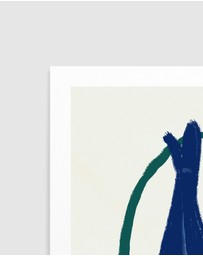 Olive et Oriel - Blue Fish And Spice by Little Dean Art Print