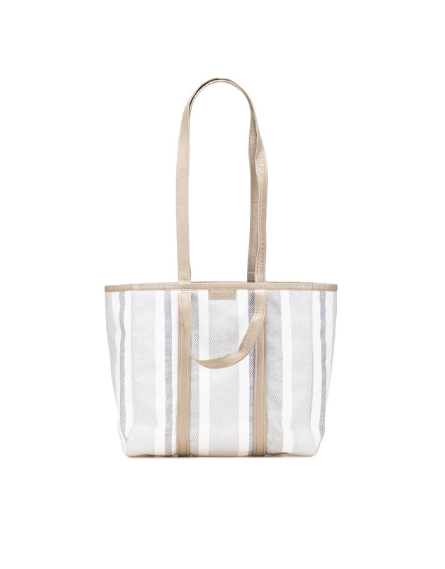 Pre-Loved by Azura Reborn - Pre-Loved Medium Woven Calfskin Barbes East West Shopper Bag