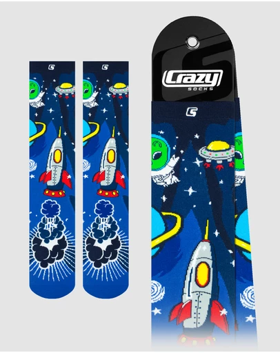 Crazy Skates - Crazy Socks Space Star Knee-High Socks