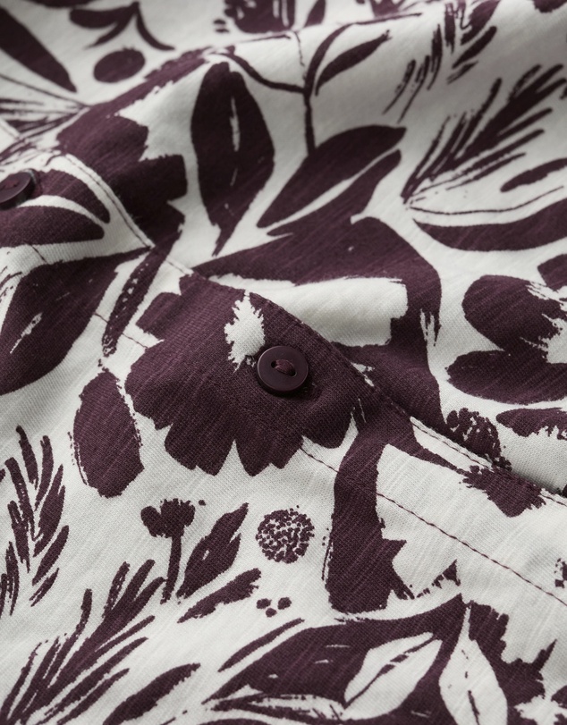 Seasalt - Tor Grass Printed Top in GOTS Organic Cotton