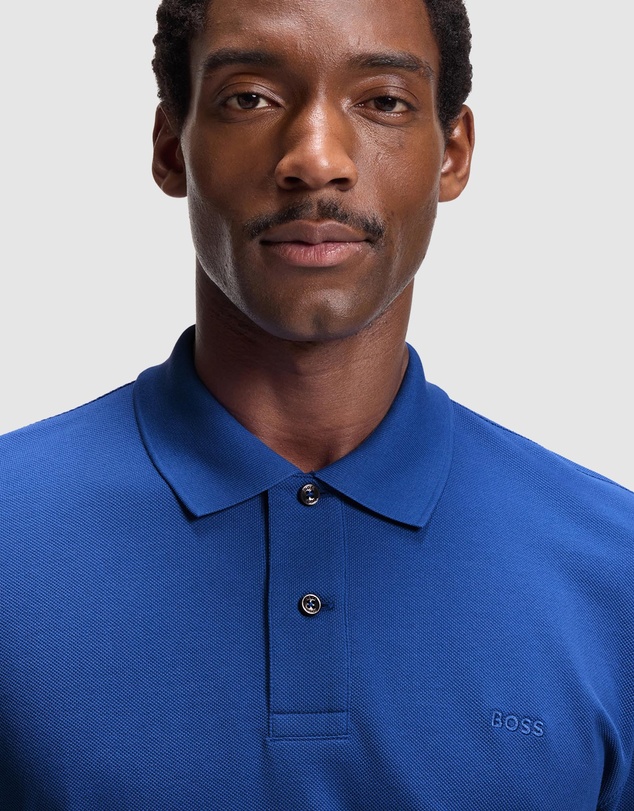 BOSS - Pallas Polo Shirt in Cotton Piqué With Embroidered Logo