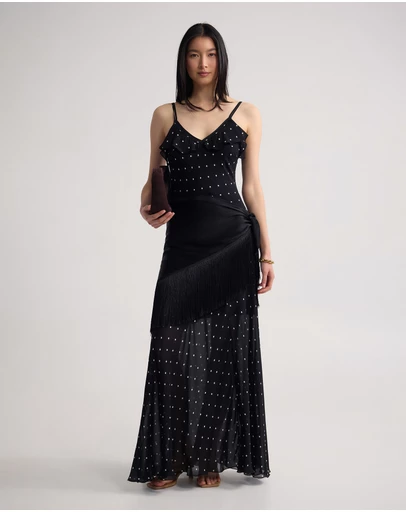 Oxford - Georgia Georgette Polka Dot Dress