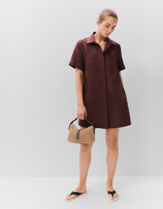 UNISON - Collared Linen Dress