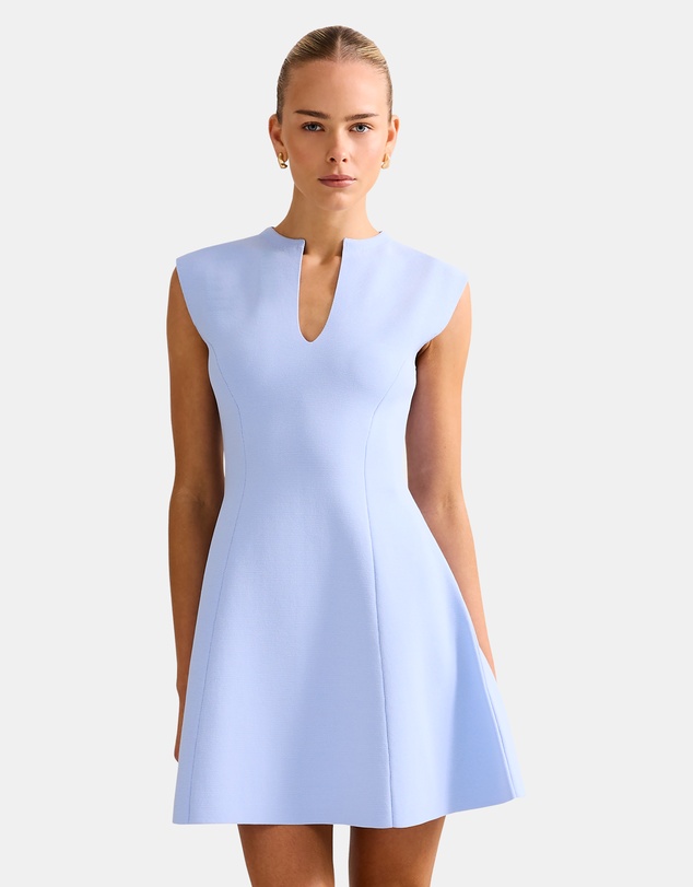 Katerina Crepe Knitted Mini Dress by Forever New Online | THE ICONIC |  Australia