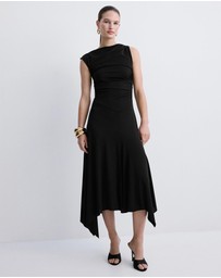 M.N.G - Asymmetrical Flared Dress