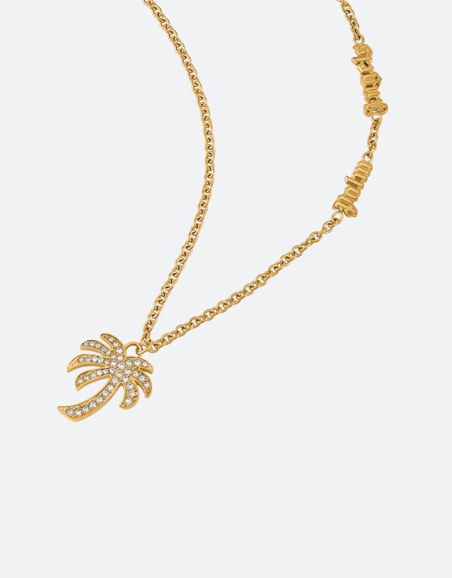 Palm Angels - Segno GP Studded Palm Charm Necklace