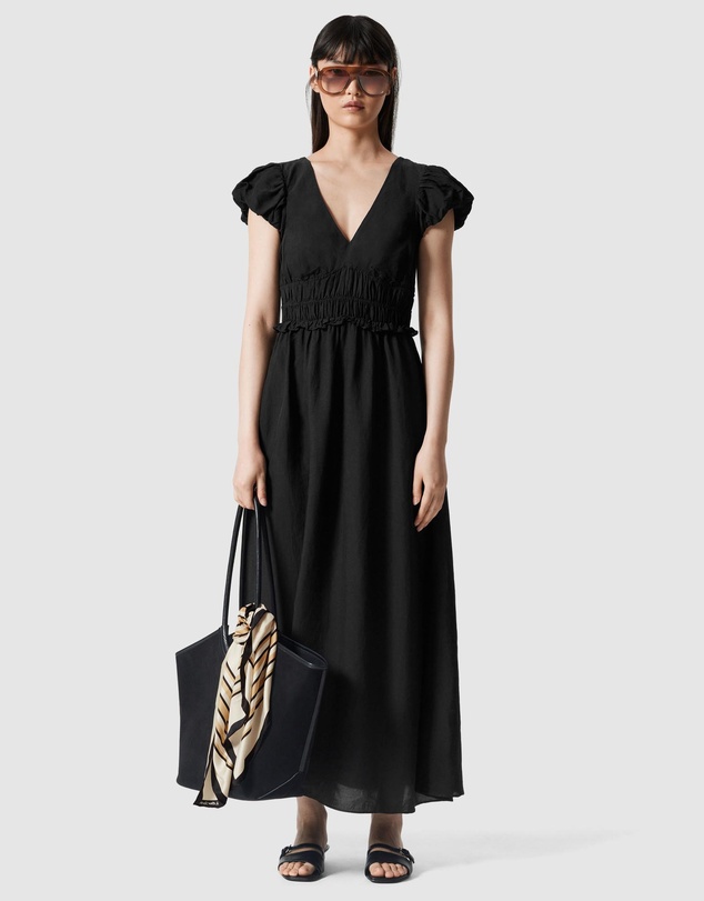 & Other Stories - Bubble-Sleeve Midi Dress
