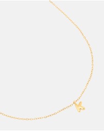 Lovisa - Waterproof Gold Plated Stainless Steel Mini Bubble Letter K Necklace