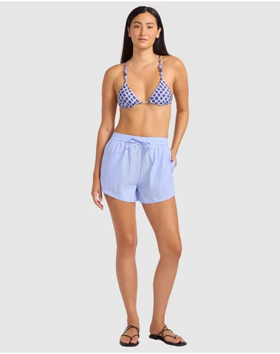Seafolly - Wear Now Stripe Drawstring Shorts