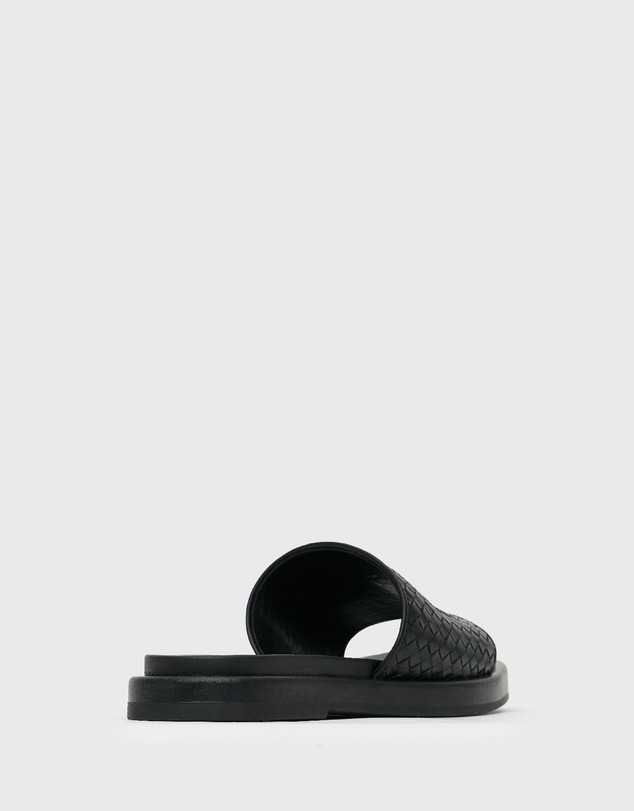 Betts - Bobbie Leather Woven Slides