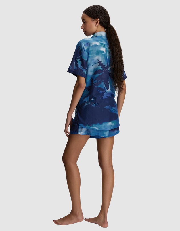 Polo Ralph Lauren - Printed Cotton Short Sleeve Shirt & Shorts Beach Cover Up Set