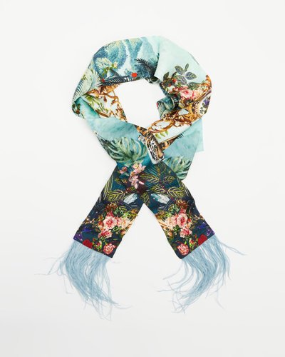 Long Embellished Scarf