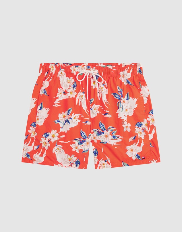 Tommy Hilfiger - Print Mid-Length Swim Shorts