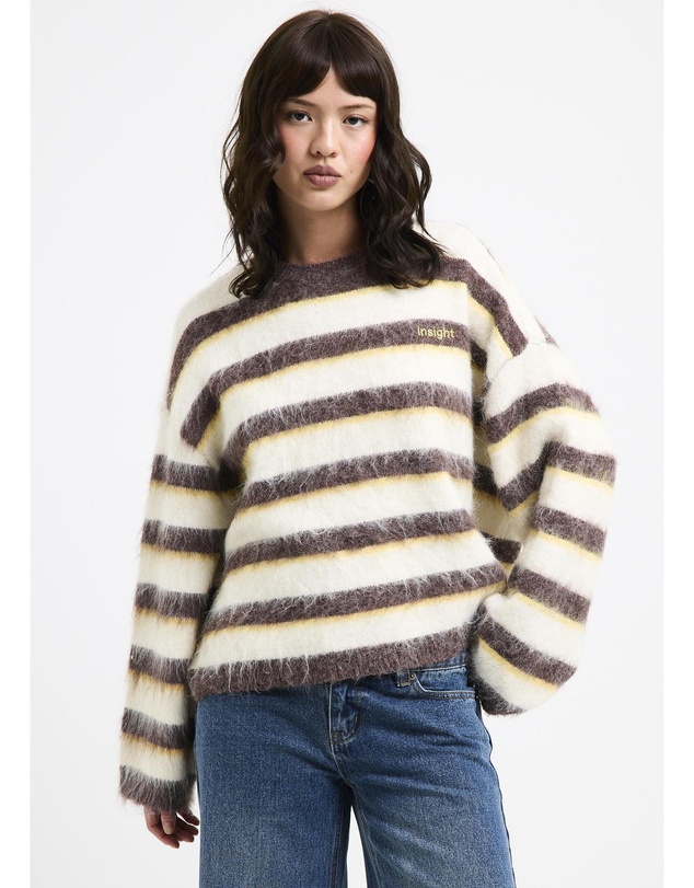 Insight - Aisha Brushed Stripe Crew Knit